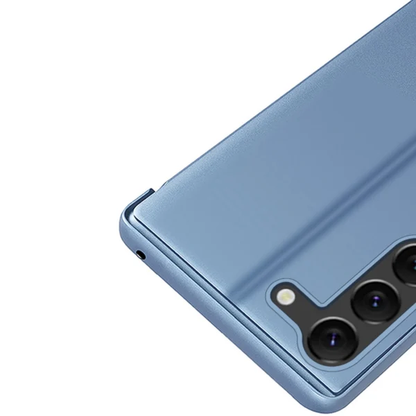 Clear View Case cover for Samsung Galaxy S23 blue flip covereng