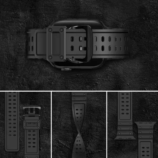 Strap Triple Protection for Apple Watch 38 / 40 / 41 mm bracelet strap - blackeng