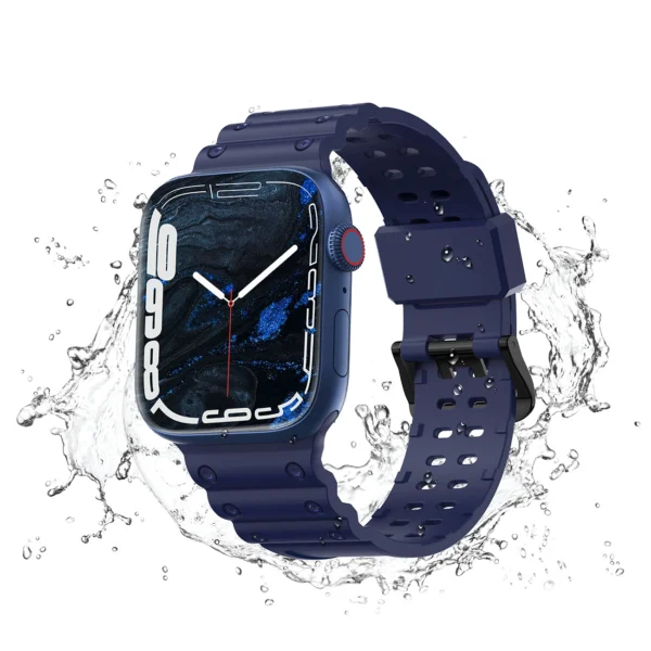 Strap Triple Protection for Apple Watch 38 / 40 / 41 mm band bracelet - navy blueeng