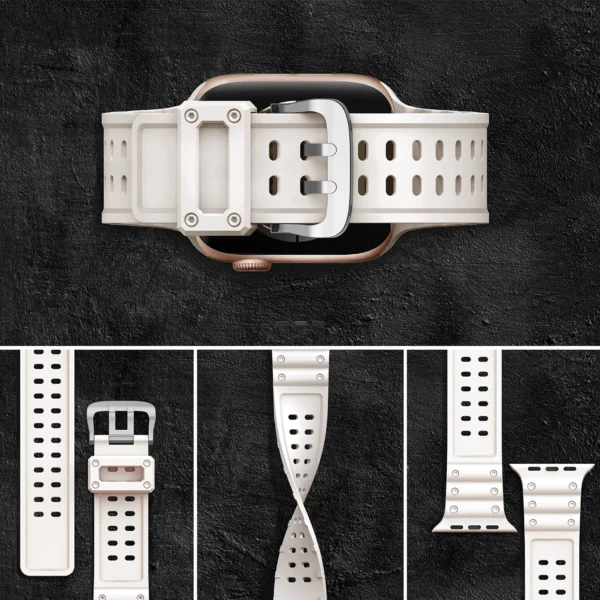 Strap Triple Protection for Apple Watch 38 / 40 / 41 mm band bracelet - beigeeng