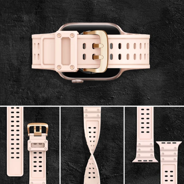 Strap Triple Protection for Apple Watch 38 / 40 / 41 mm band bracelet - pinkeng