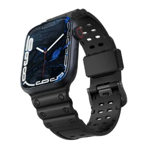 Strap Triple Protection for Apple Watch 42 / 44 / 45 / 49 mm band bracelet - blackeng