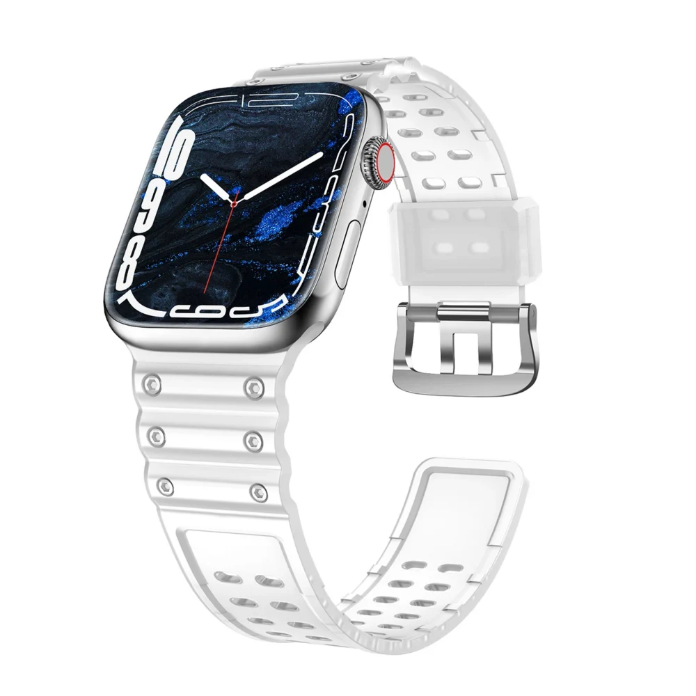 Strap Triple Protection for Apple Watch 42 / 44 / 45 / 49 mm band bracelet - transparenteng