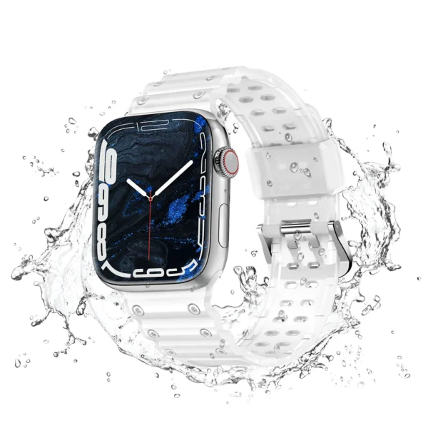 Strap Triple Protection for Apple Watch 42 / 44 / 45 / 49 mm band bracelet - transparenteng