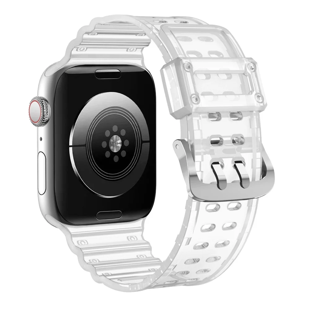 Strap Triple Protection for Apple Watch 42 / 44 / 45 / 49 mm band bracelet - transparenteng