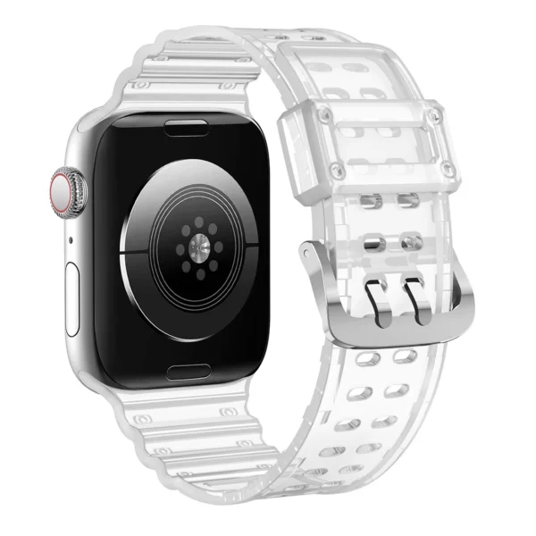 Strap Triple Protection for Apple Watch 42 / 44 / 45 / 49 mm band bracelet - transparenteng
