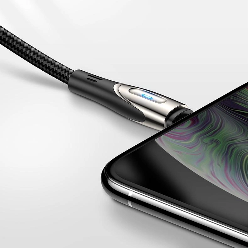 Joyroom Sharp Series S-M411 USB-A / Lightning 3A Cable 1.2m with Charging Indicator - Blackeng