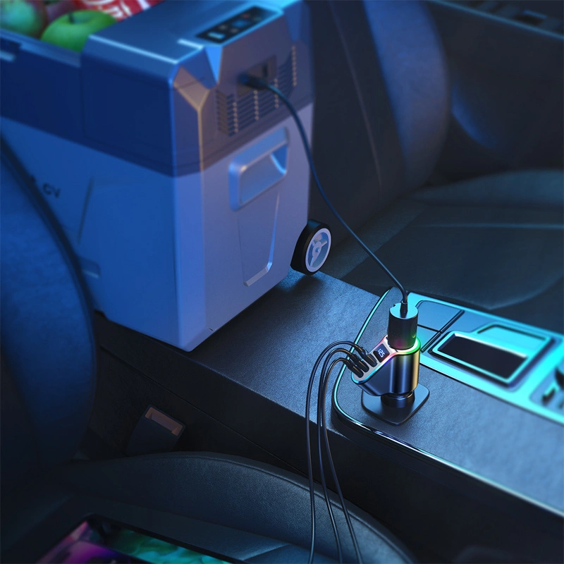 Joyroom fast car charger 4in1 USB-A QC3.0 / 2xUSB-C PD 150W black (JR-CL21)eng