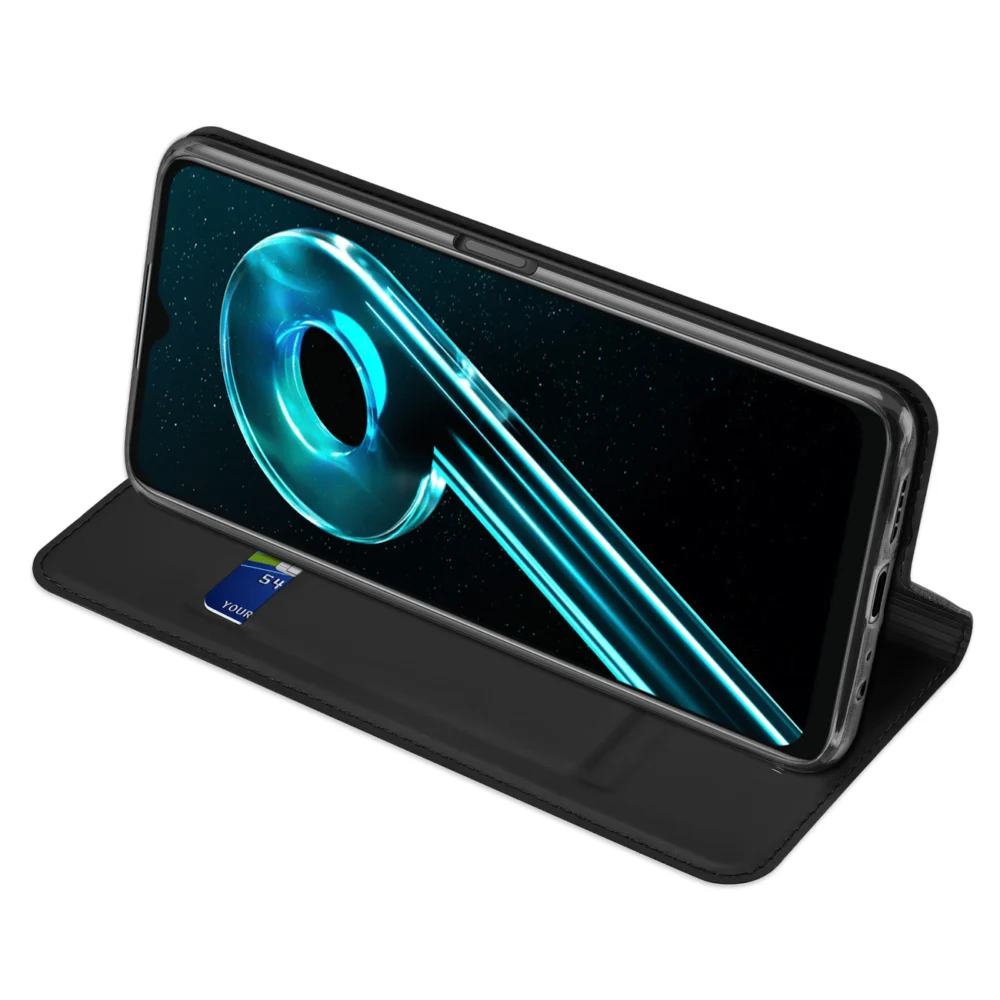 Dux Ducis Skin Pro Case For Realme 10 5G / Realme 9i 5G Cover Flip Card Wallet Stand Blackeng