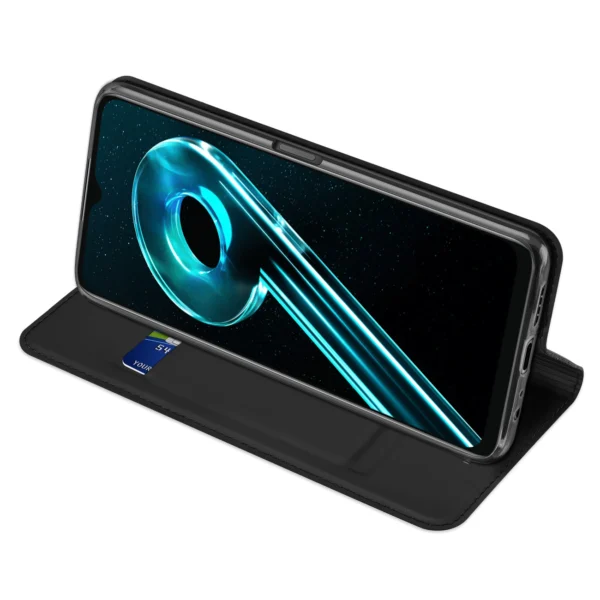 Dux Ducis Skin Pro Case For Realme 10 5G / Realme 9i 5G Cover Flip Card Wallet Stand Blackeng