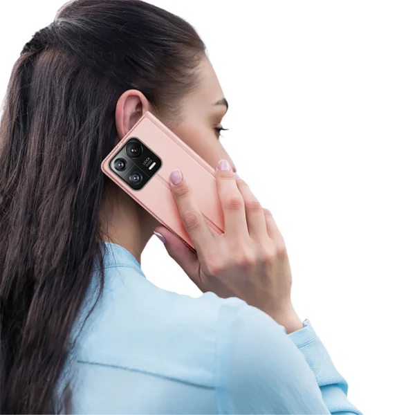 Dux Ducis Skin Pro Case Xiaomi 13 Pro Flip Card Wallet Stand Pinkeng