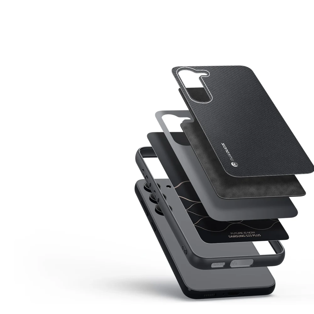 Dux Ducis Fino case Samsung Galaxy S23+ cover with silicone frame blackeng