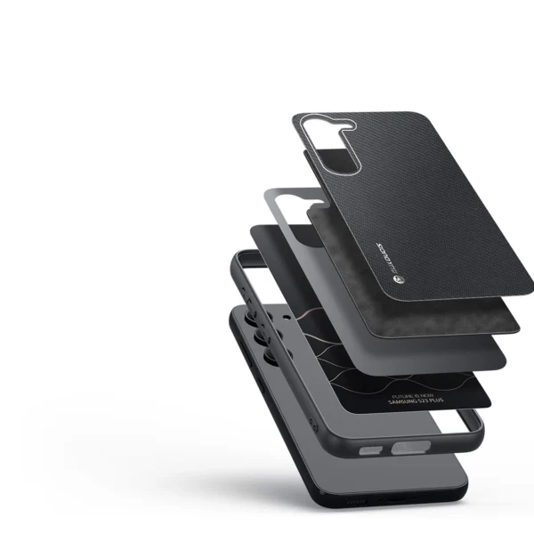 Dux Ducis Fino case Samsung Galaxy S23+ cover with silicone frame blackeng