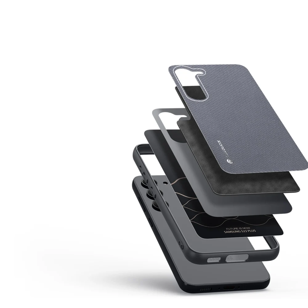 Dux Ducis Fino case Samsung Galaxy S23+ cover with silicone frame grayeng