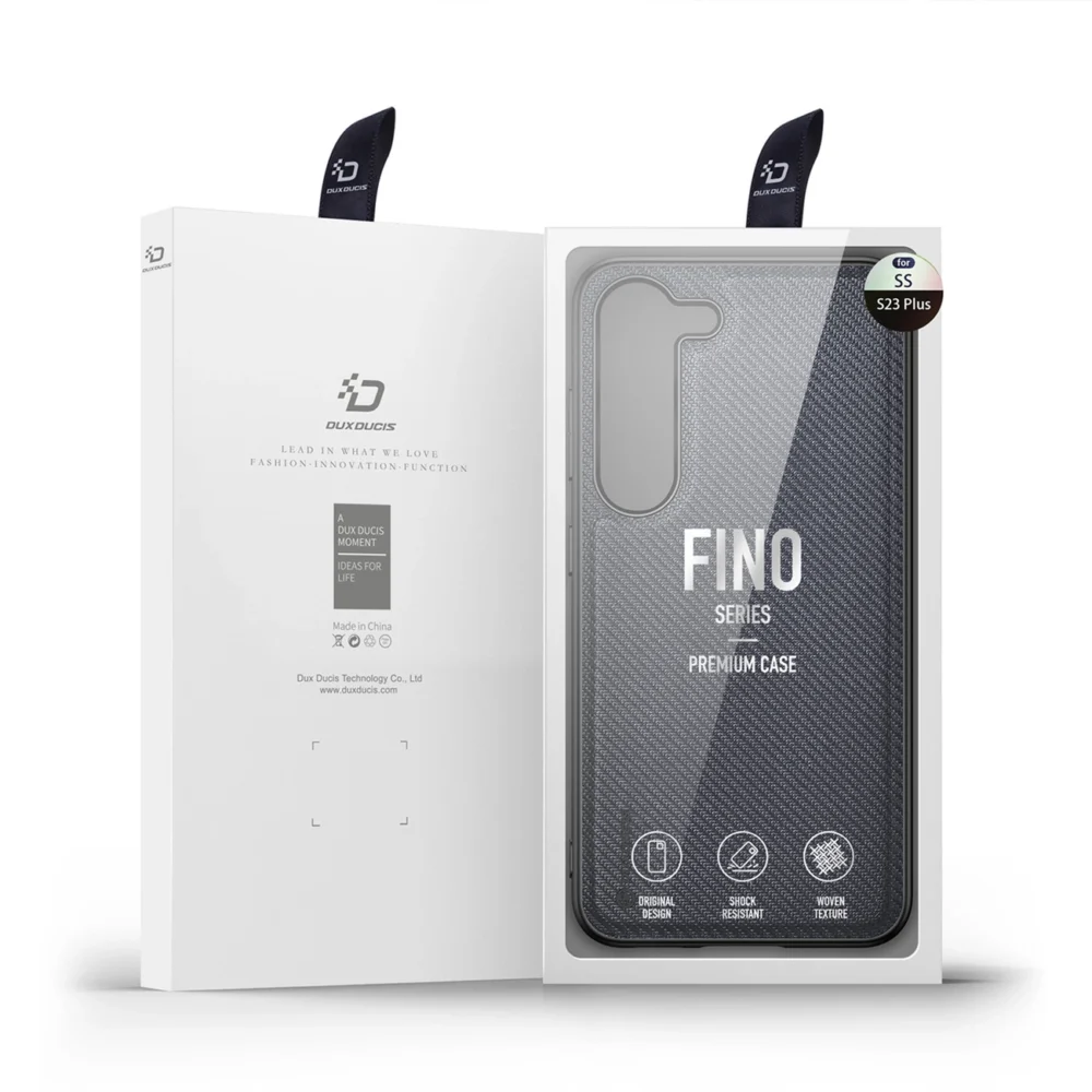 Dux Ducis Fino case Samsung Galaxy S23+ cover with silicone frame grayeng