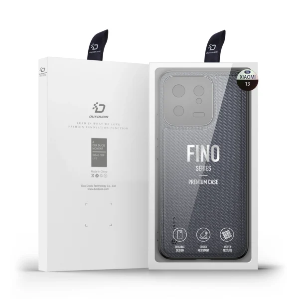 Dux Ducis Fino case for Xiaomi 13 cover with silicone frame grayeng