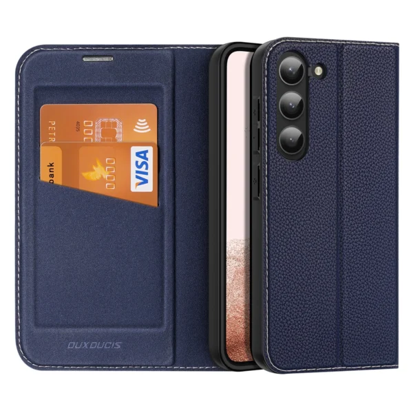 Dux Ducis Skin X2 case Samsung Galaxy S23+ flip case wallet stand blueeng