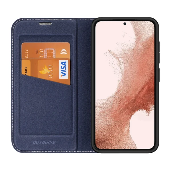 Dux Ducis Skin X2 case Samsung Galaxy S23+ flip case wallet stand blueeng