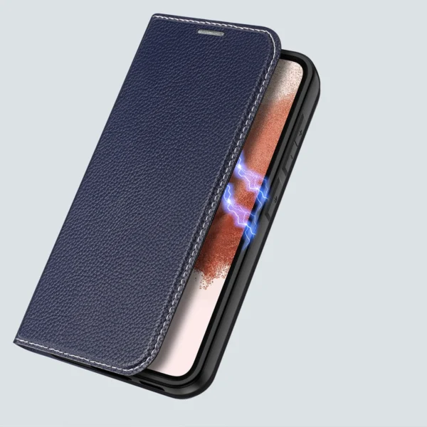 Dux Ducis Skin X2 case Samsung Galaxy S23+ flip case wallet stand blueeng