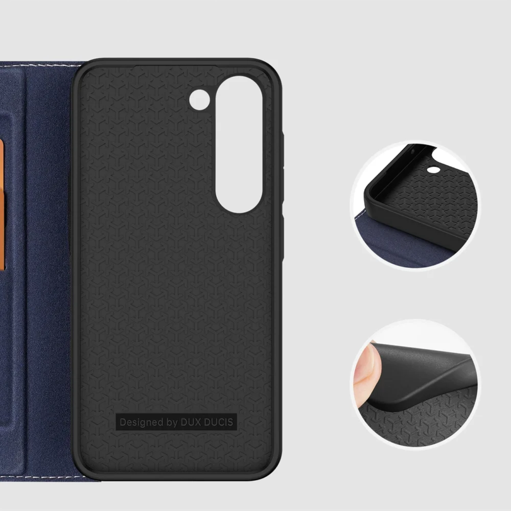 Dux Ducis Skin X2 case Samsung Galaxy S23+ flip case wallet stand blueeng