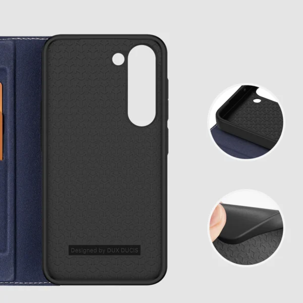 Dux Ducis Skin X2 case Samsung Galaxy S23+ flip case wallet stand blueeng