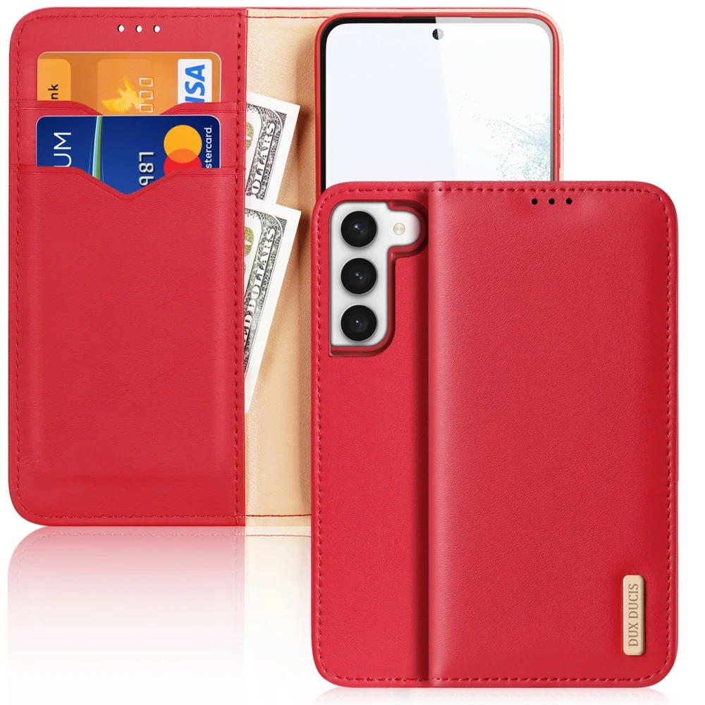 Dux Ducis Hivo case Samsung Galaxy S23+ flip cover wallet stand RFID blocking redeng