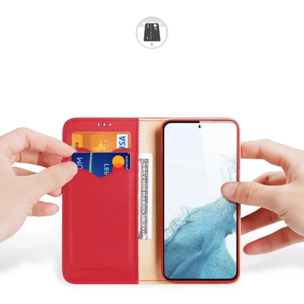 Dux Ducis Hivo case Samsung Galaxy S23+ flip cover wallet stand RFID blocking redeng