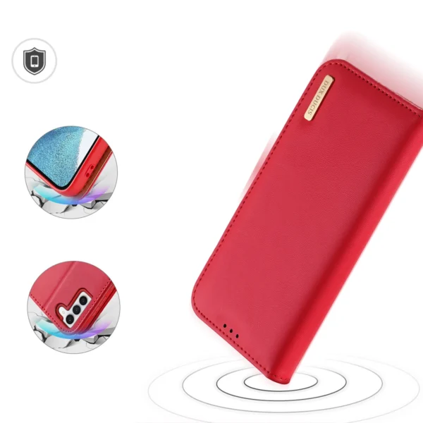 Dux Ducis Hivo case Samsung Galaxy S23+ flip cover wallet stand RFID blocking redeng