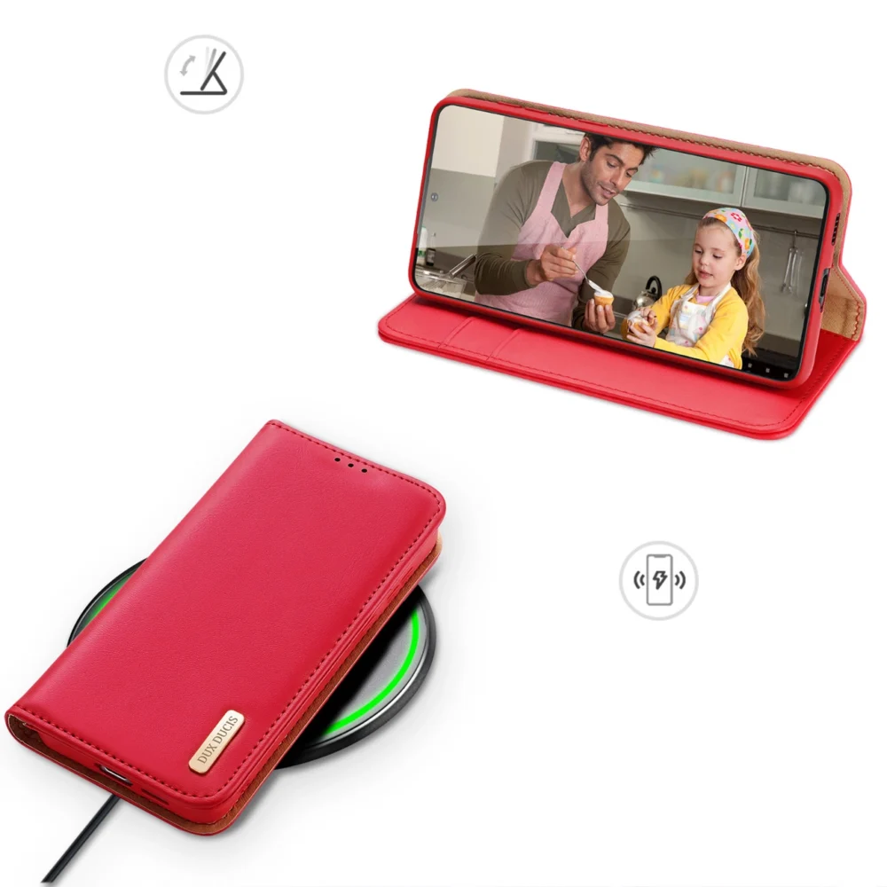Dux Ducis Hivo case Samsung Galaxy S23+ flip cover wallet stand RFID blocking redeng