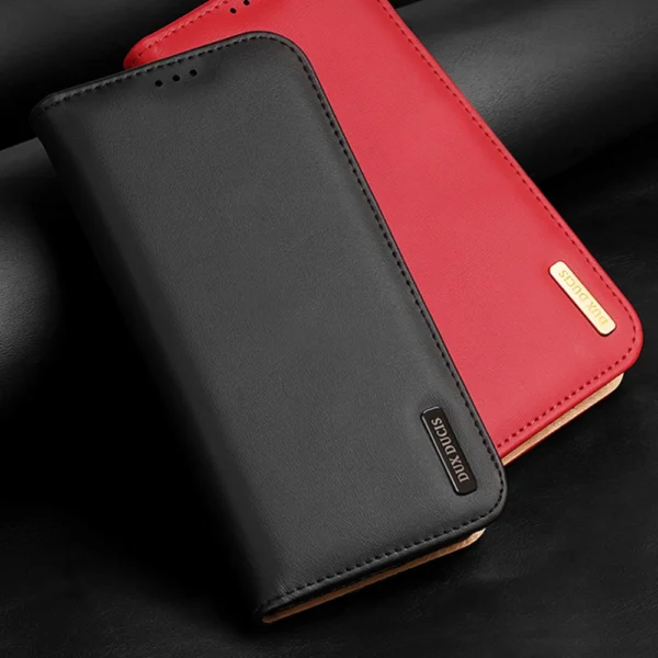 Dux Ducis Hivo Case for Samsung Galaxy S23 Ultra Flip Cover Wallet Stand RFID Blocking Browneng