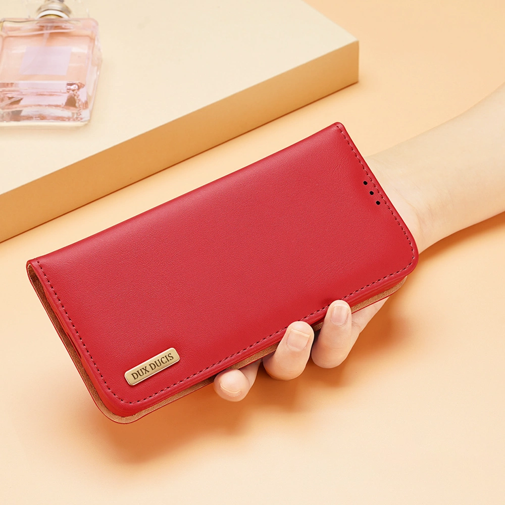 Dux Ducis Hivo Case for Samsung Galaxy S23 Ultra Flip Cover Wallet Stand RFID Blocking Browneng