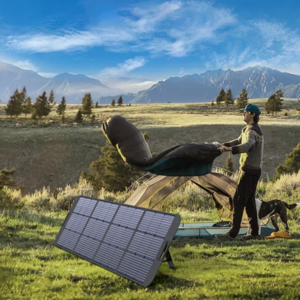 Choetech SC011 solar charger 200W portable solar panel - blackeng