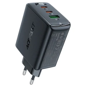 Acefast fast charger GaN (2xUSB-C / USB-A) PPS / PD / QC4+ 65W black (A41)eng