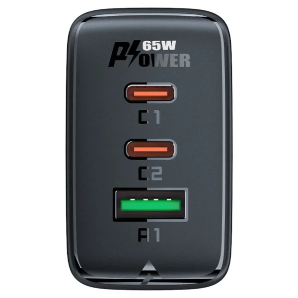 Acefast fast charger GaN (2x USB-C / USB-A) PPS / PD / QC4+ 65W white (A41)eng
