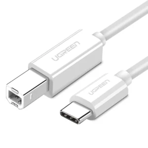 Ugreen printer cable USB-C - USB-B 480Mb/s 1m white (US241)eng