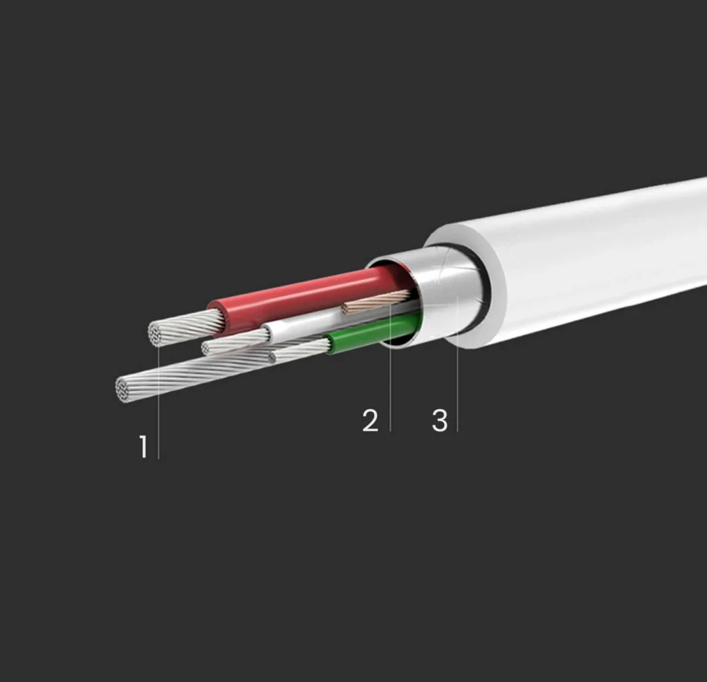 Ugreen printer cable USB-C - USB-B 480Mb/s 1m white (US241)eng