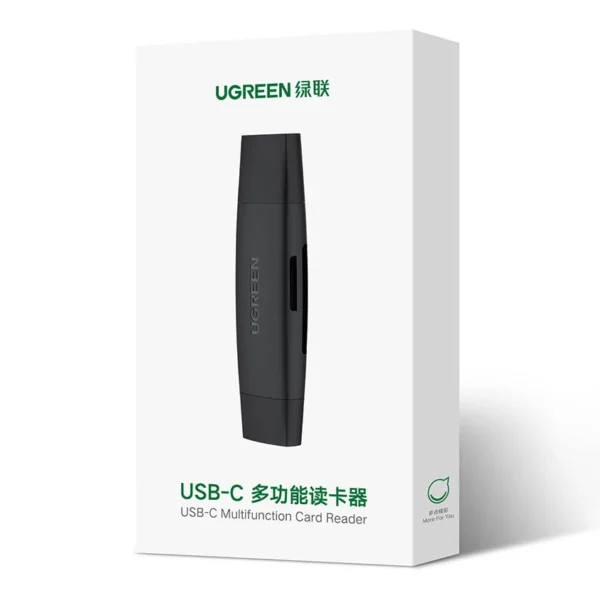 Ugreen adapter SD / micro SD card reader (USB-A / USB-C) black (CM304)eng