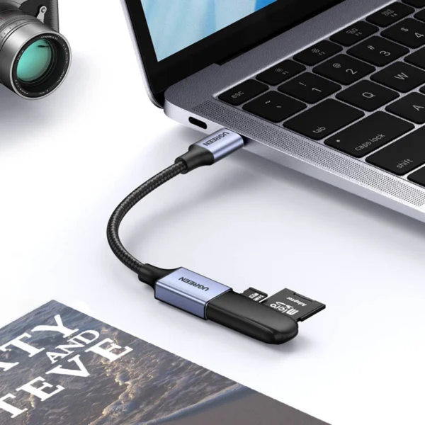 Ugreen OTG adapter cable USB-C (male) - USB-A (female) 5Gb/s 0.15m black (US378)eng