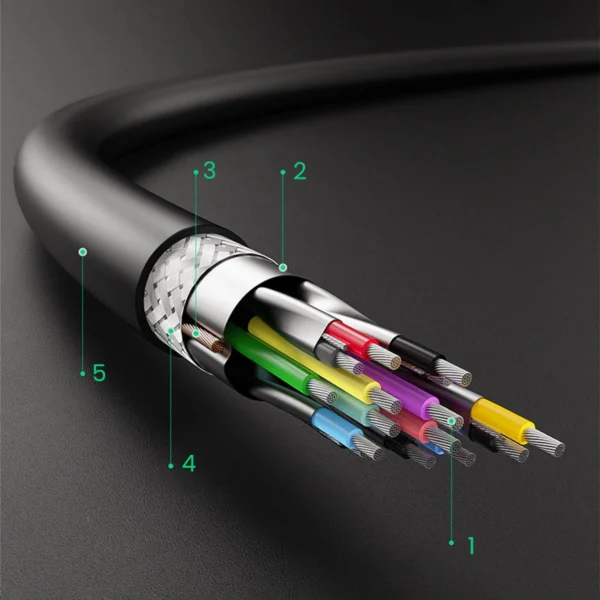 Ugreen US128 10369 USB-A 3.0 / USB-A 3.0 5Gb/s 0.5m cable - blackeng