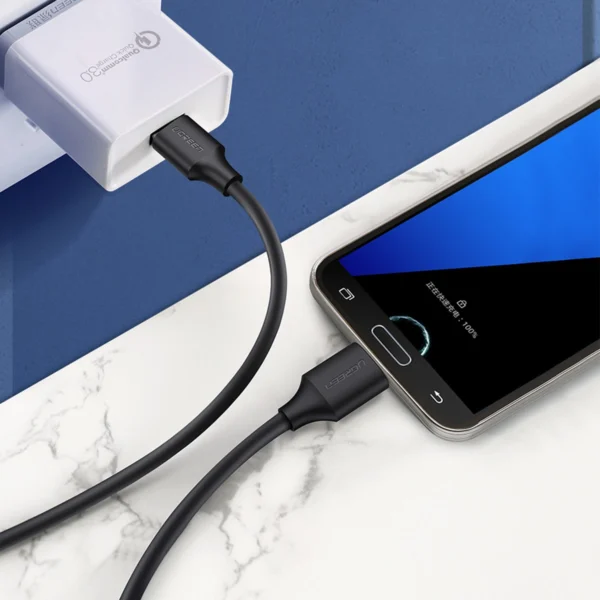 Ugreen US130 10841 USB-A 3.0 - micro USB-B cable 1m - blackeng