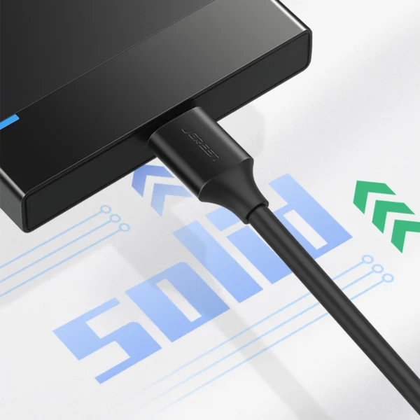 Ugreen US130 10843 USB-A 3.0 - micro USB-B cable 2m - blackeng