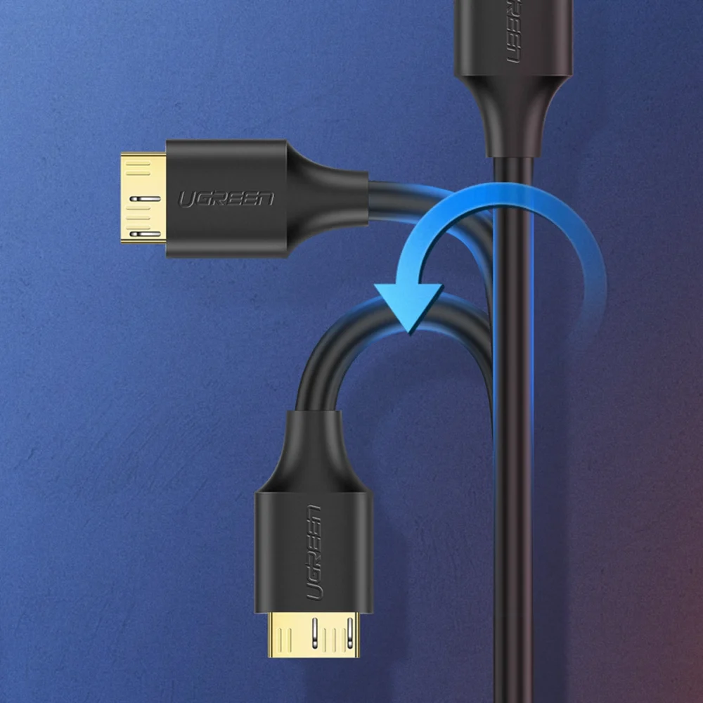 Ugreen US130 10843 USB-A 3.0 - micro USB-B cable 2m - blackeng
