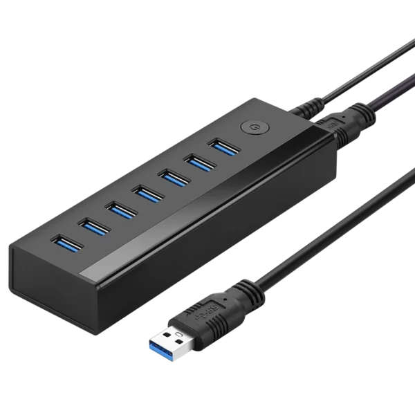 Ugreen multifunctional HUB 7in1 USB-A - 7xUSB-A 5Gb/s black (US219)eng