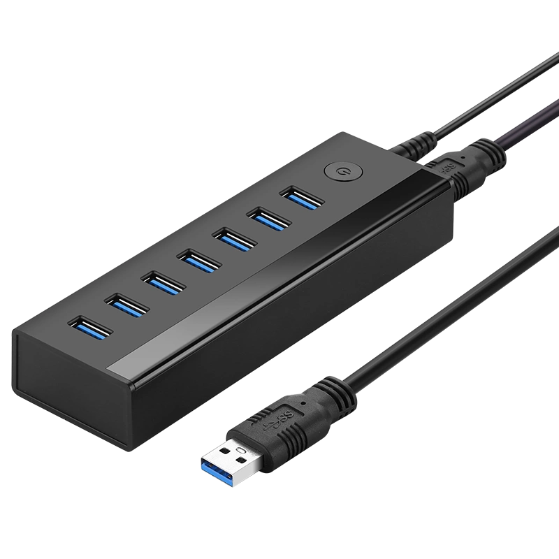 Ugreen multifunctional HUB 7in1 USB-A - 7xUSB-A 5Gb/s black (US219)eng