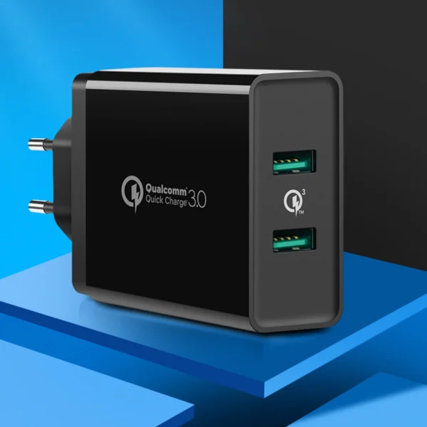 Ugreen charger 2xUSB-A 36W QC3.0 black (CD161)eng