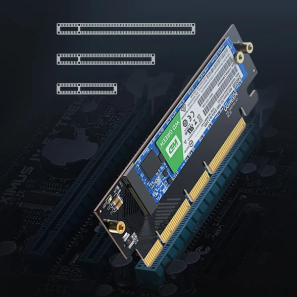 Ugreen CM465 PCIe 4.0 x4 to M.2 NVMe M-Key Expansion Card - Blackeng