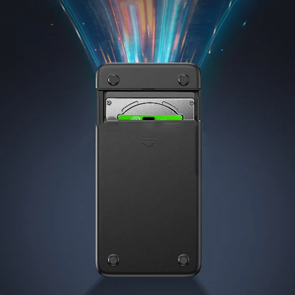 Ugreen pocket SSD / HDD enclosure 2.5'' SATA built-in USB-A cable black (CM352)eng