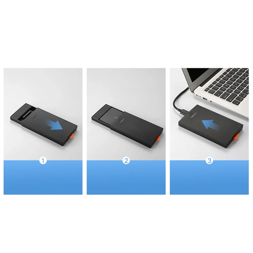 Ugreen SSD/HDD 2.5'' USB 3.0 SATA Black (CM237)eng