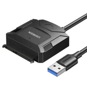 Ugreen adapter cable for 2.5'' / 3.5'' drive (USB-A 3.0 - SATA) black (CR108)eng