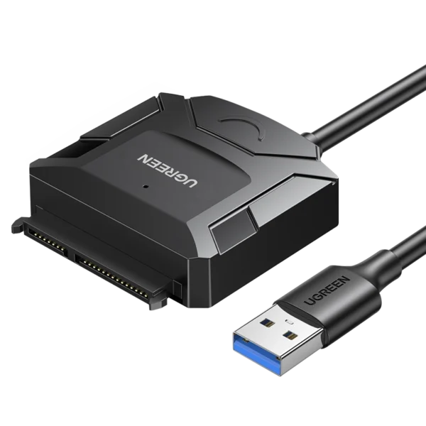 Ugreen adapter cable for 2.5'' / 3.5'' drive (USB-A 3.0 - SATA) black (CR108)eng